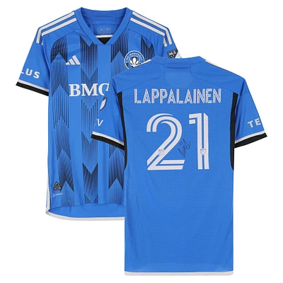 Lassi Lappalainen CF Montreal Autographed Match-Used #21 Blue adidas Jersey from the 2024 MLS Season - Size M