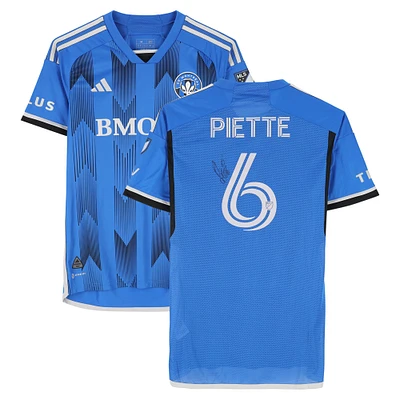 Samuel Piette CF Montreal Autographed Match-Used #6 Blue adidas Jersey from the 2024 MLS Season - Size M