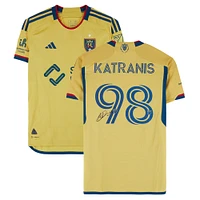 Alexandros Katranis Real Salt Lake Autographed Match-Used #98 Gold adidas Jersey from the 2024 MLS Season - Size M
