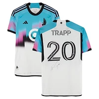 Wil Trapp Minnesota United FC Autographed Match-Used #20 White adidas Jersey from the 2024 MLS Season - Size M