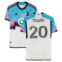Wil Trapp Minnesota United FC Autographed Match-Used #20 White adidas Jersey from the 2024 MLS Season - Size M