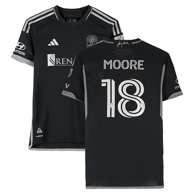 Shaq Moore Nashville SC Autographed Match-Used #18 Black adidas Jersey from the 2024 MLS Season - Size M