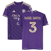 Rafael Santos Orlando City SC Autographed Match-Used #3 Purple adidas Jersey from the 2024 MLS Season - Size M