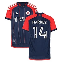 Ian Harkes New England Revolution Autographed Match-Used #14 Navy adidas Jersey from the 2024 MLS Season - Size M