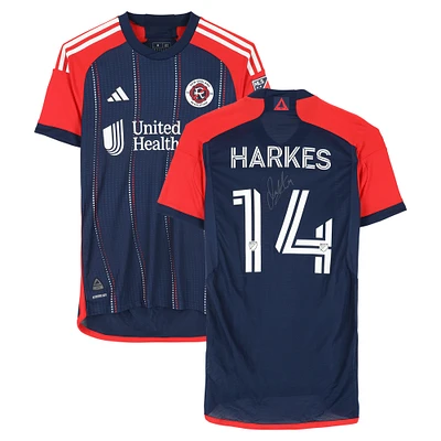 Ian Harkes New England Revolution Autographed Match-Used #14 Navy adidas Jersey from the 2024 MLS Season - Size M