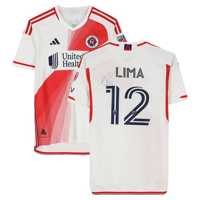 Nick Lima New England Revolution Autographed Match-Used #12 White adidas Jersey from the 2024 MLS Season - Size M