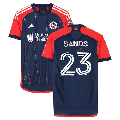 Will Sands New England Revolution Autographed Match-Used #23 Navy adidas Jersey from the 2024 MLS Season - Size M