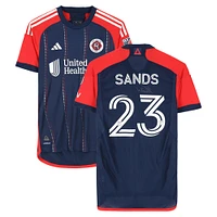 Will Sands New England Revolution Autographed Match-Used #23 Navy adidas Jersey from the 2024 MLS Season - Size M