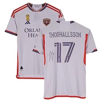 Dagur Dan Þórhallsson Orlando City SC Autographed Match-Used #17 Light Purple adidas Jersey from the 2024 MLS Season - Size M