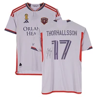 Dagur Dan Þórhallsson Orlando City SC Autographed Match-Used #17 Light Purple adidas Jersey from the 2024 MLS Season - Size M