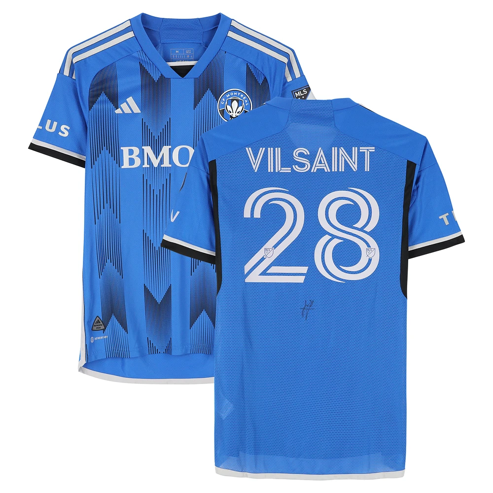 Jules-Anthony Vilsaint CF Montreal Autographed Match-Used #28 Blue adidas Jersey from the 2024 MLS Season - Size M