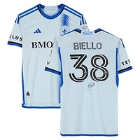 Alessandro Biello CF Montreal Autographed Match-Used #38 Light Blue adidas Jersey from the 2024 MLS Season - Size M