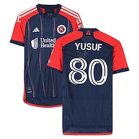 Alhassan Yusuf New England Revolution Autographed Match-Used #80 Navy adidas Jersey from the 2024 MLS Season - Size M