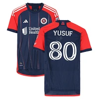 Alhassan Yusuf New England Revolution Autographed Match-Used #80 Navy adidas Jersey from the 2024 MLS Season - Size M
