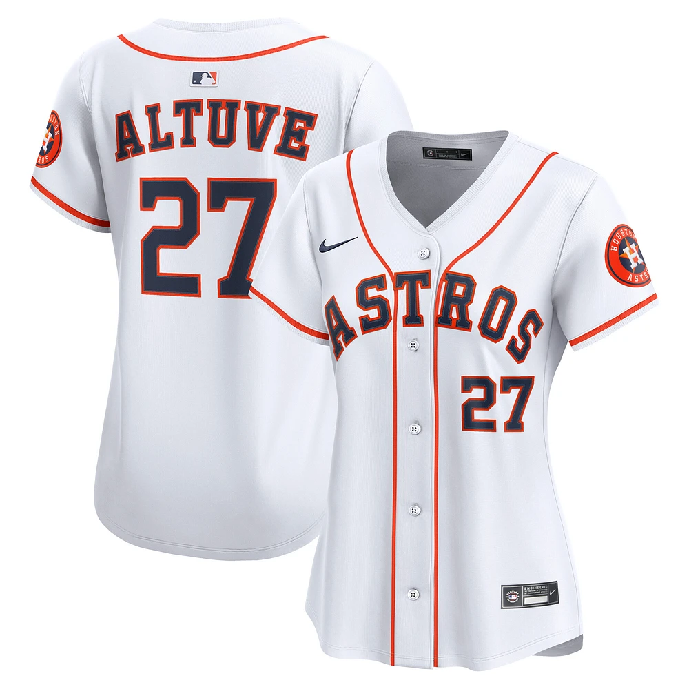 Women's Nike Jose Altuve White Houston Astros Home Limited Player Jersey