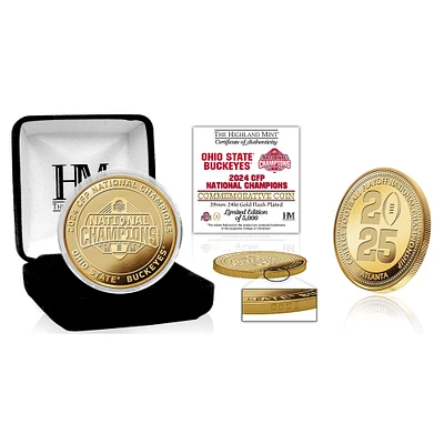 Highland Mint Ohio State Buckeyes College Football Playoff 2024 National Champions Gold Coin