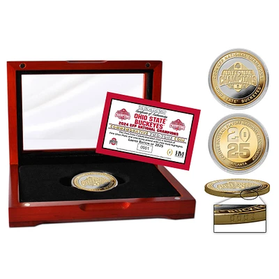 Highland Mint Ohio State Buckeyes College Football Playoff 2024 National Champions 39mm Two-Tone Coin