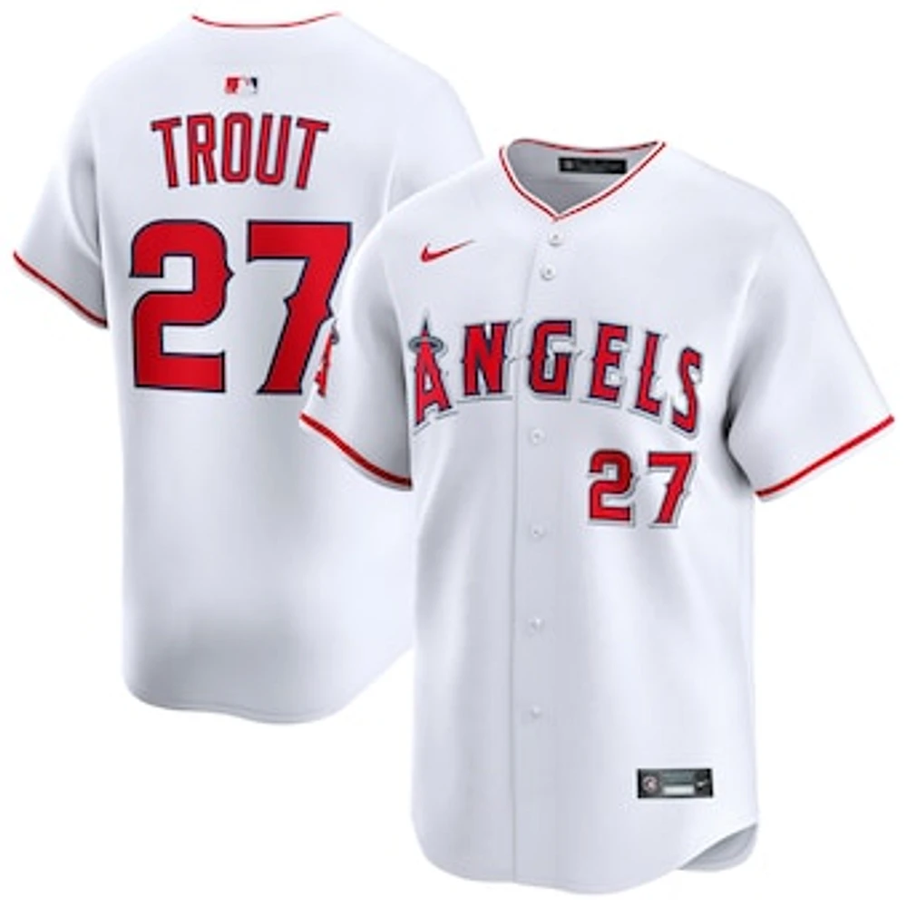 Men's Nike Mike Trout White Los Angeles Angels Home Limited Player Jersey