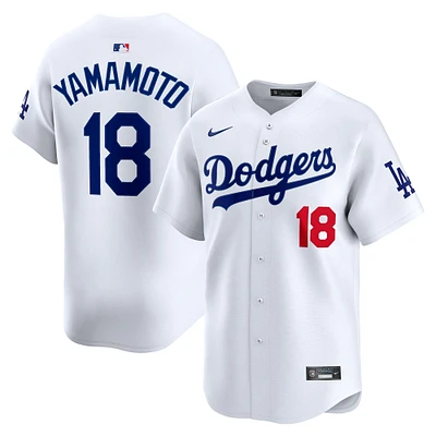 Men's Nike Yoshinobu Yamamoto White Los Angeles Dodgers Home Limited Player Jersey