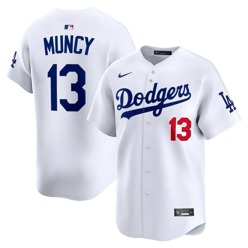 Men's Nike Max Muncy White Los Angeles Dodgers Home Limited Player Jersey