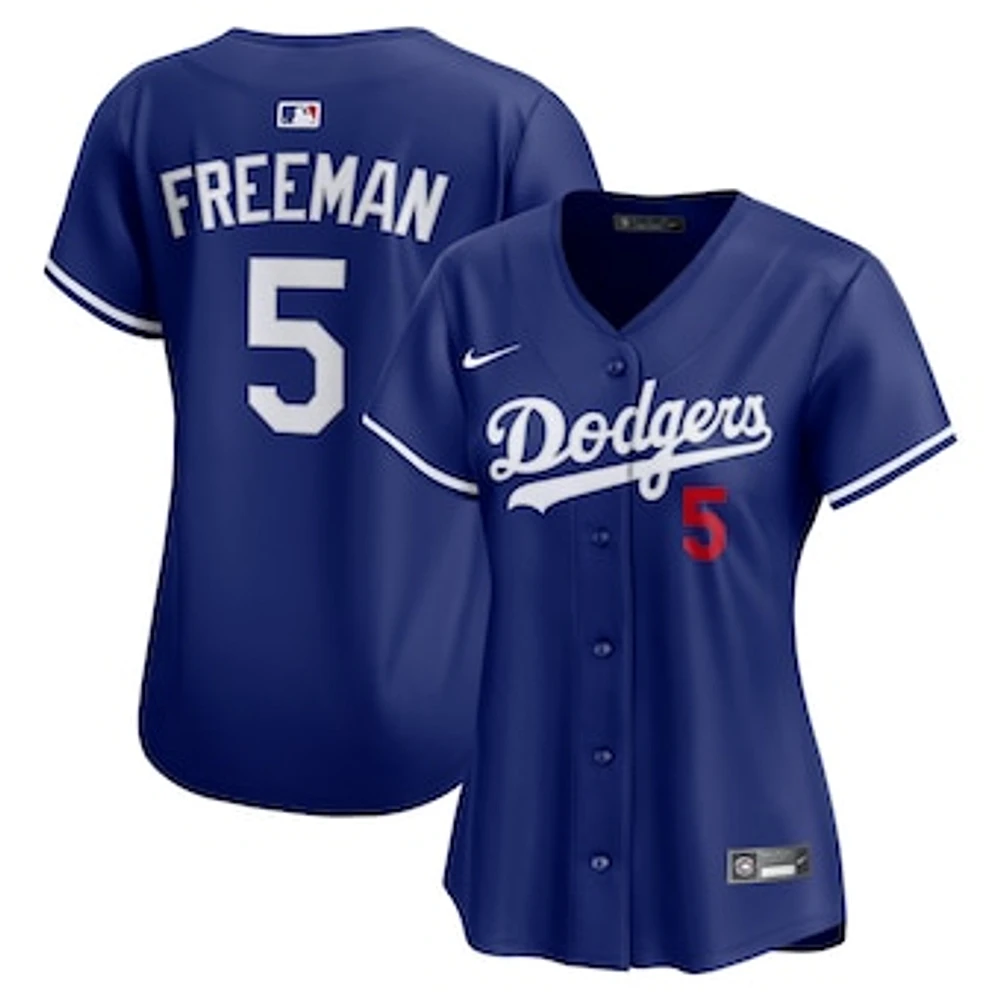 Women's Nike Freddie Freeman Royal Los Angeles Dodgers Alternate 2 Limited Player Jersey