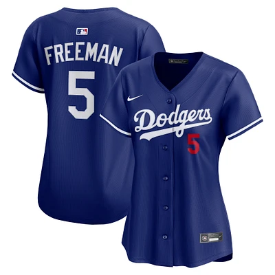 Women's Nike Freddie Freeman Royal Los Angeles Dodgers Alternate 2 Limited Player Jersey