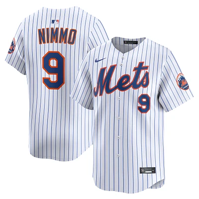 Men's Nike Brandon Nimmo White New York Mets Home Limited Player Jersey