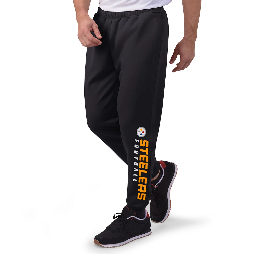 Men's MSX by Michael Strahan Black Pittsburgh Steelers Jogger Pants
