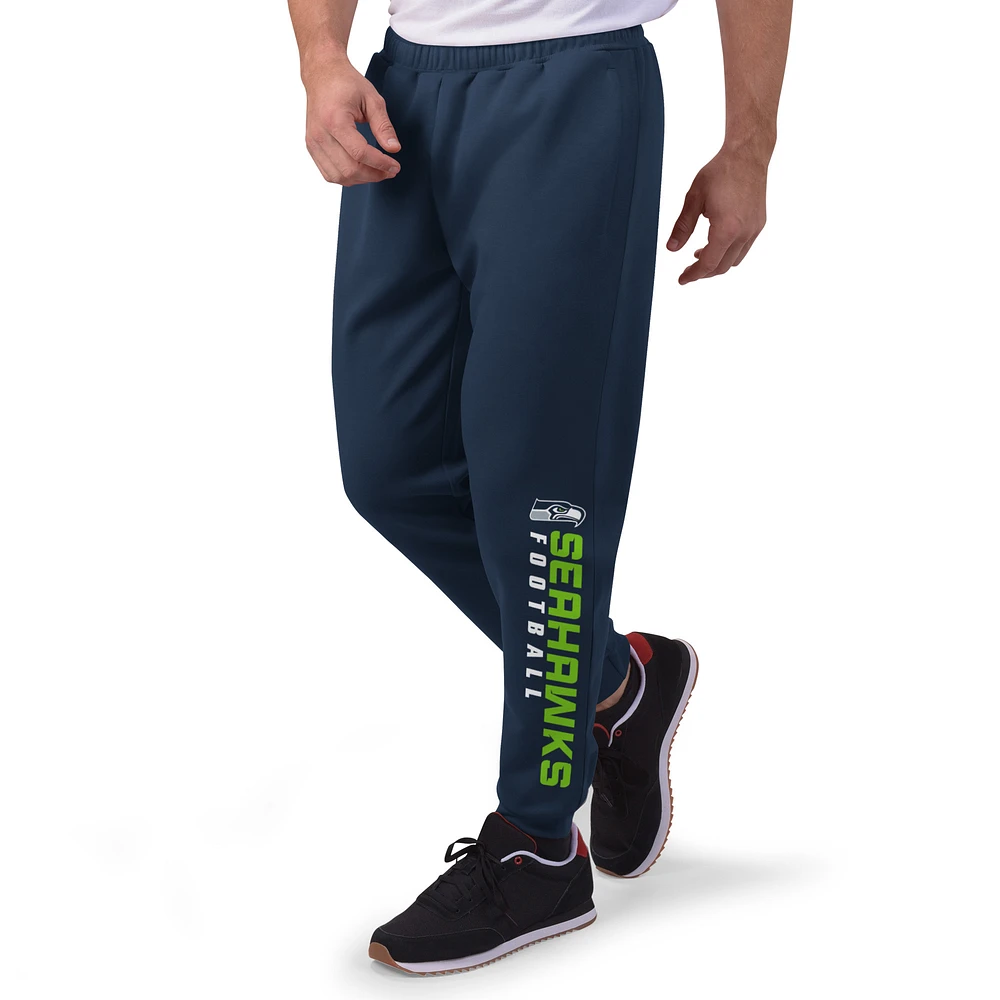 Men's MSX by Michael Strahan College Navy Seattle Seahawks Jogger Pants