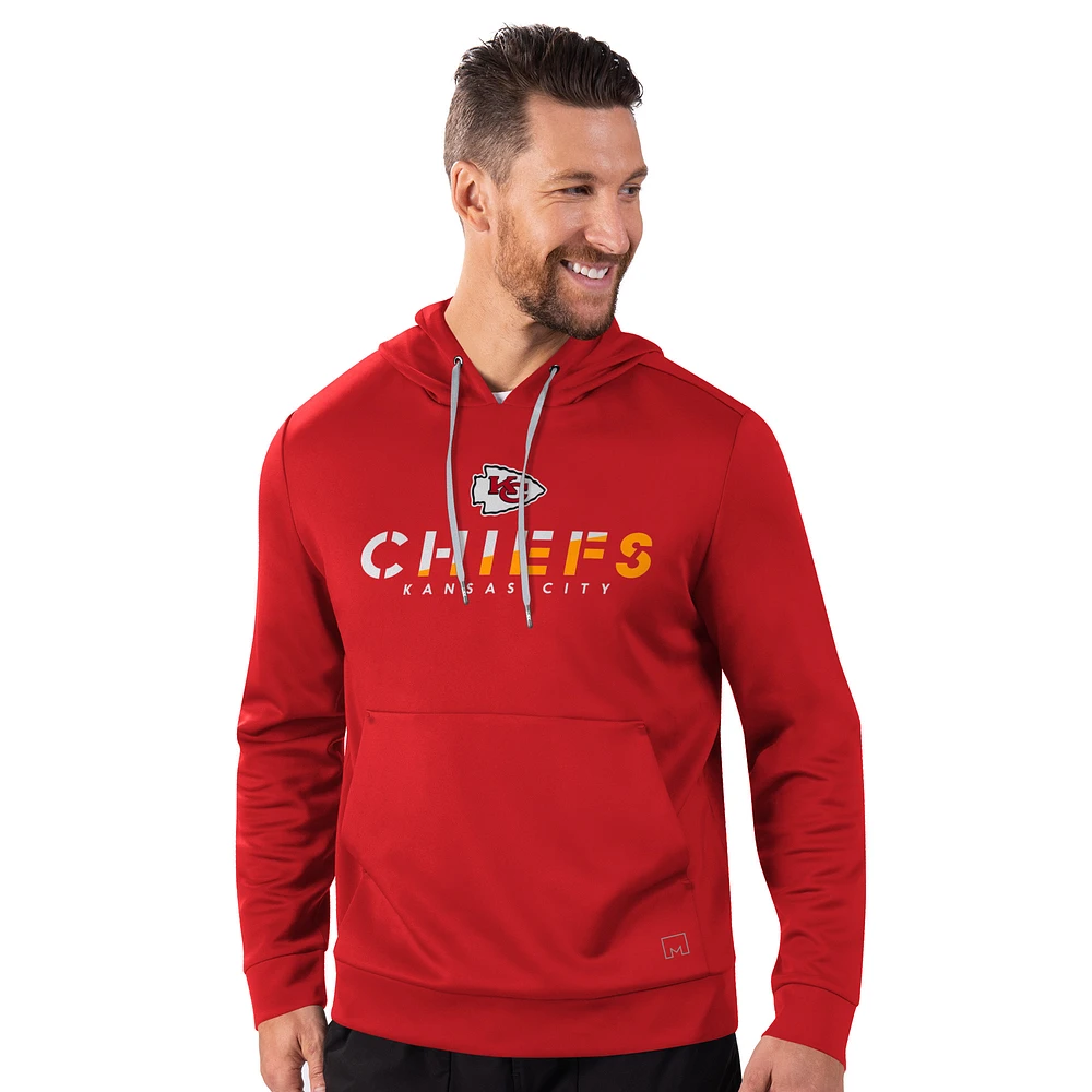 Men's MSX by Michael Strahan Red Kansas City Chiefs Performance Pullover Hoodie