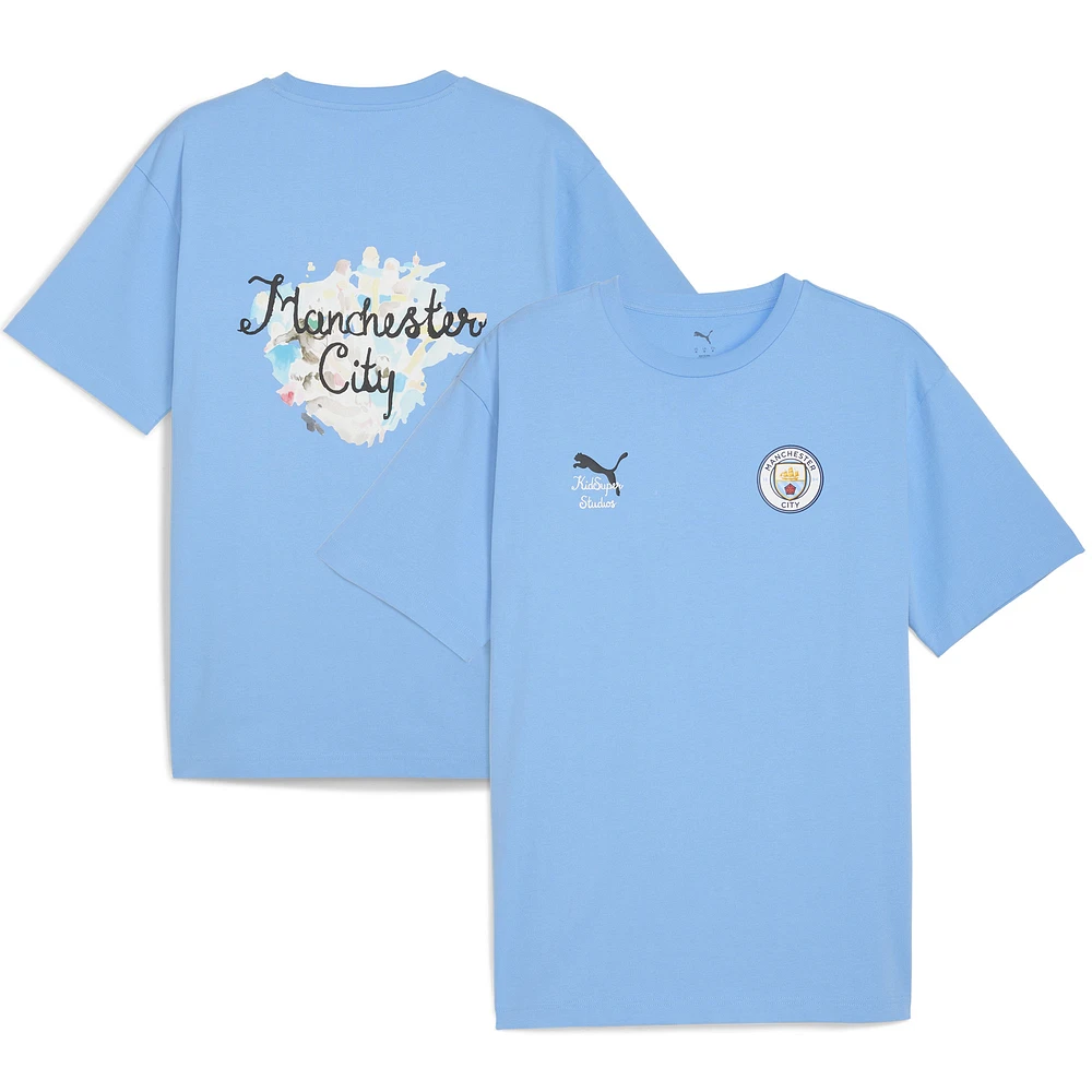 Men's Puma x KidSuper Light Blue Manchester City 2025 FIFA Club World Cup Graphic T-Shirt