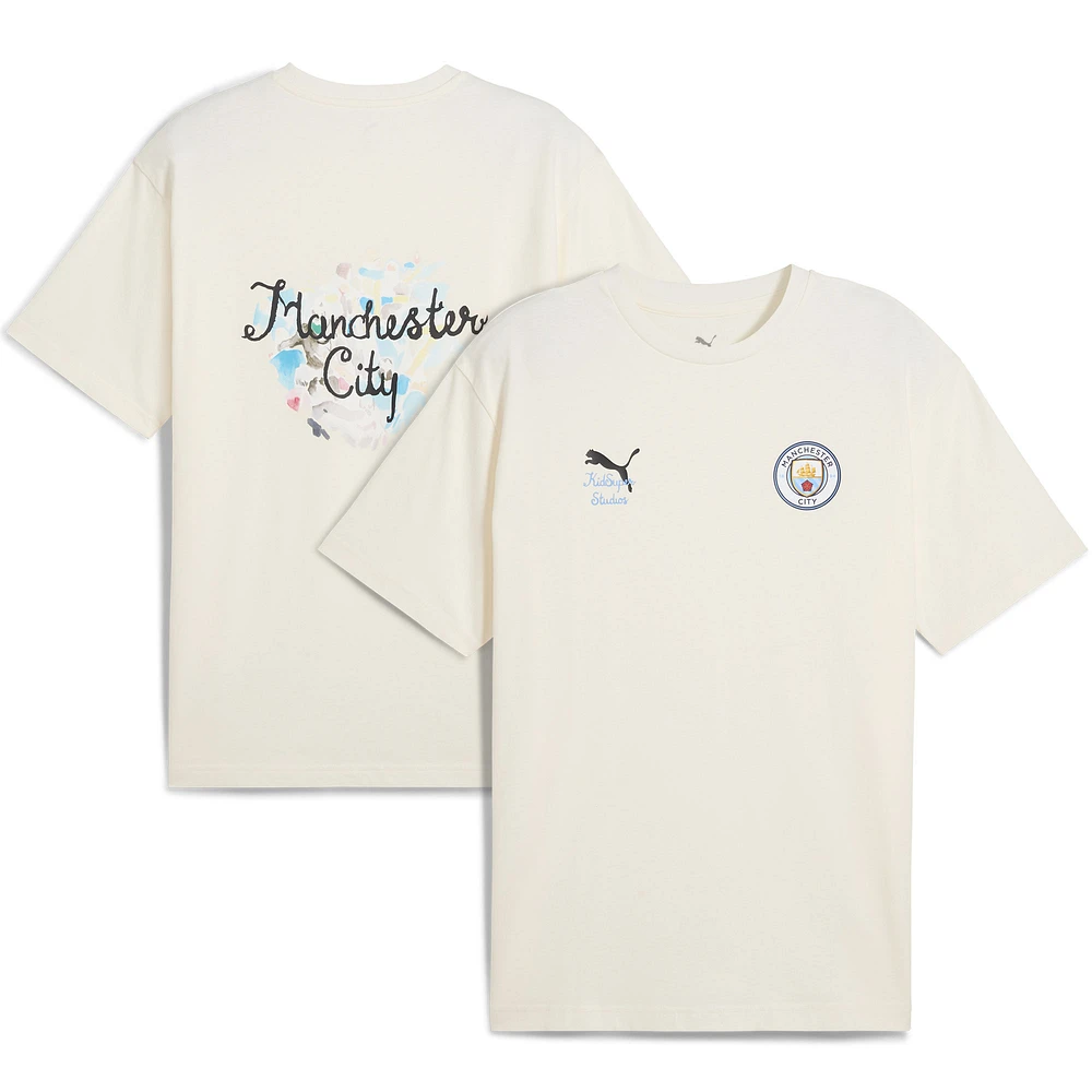 Men's Puma x KidSuper White Manchester City 2025 FIFA Club World Cup Graphic T-Shirt