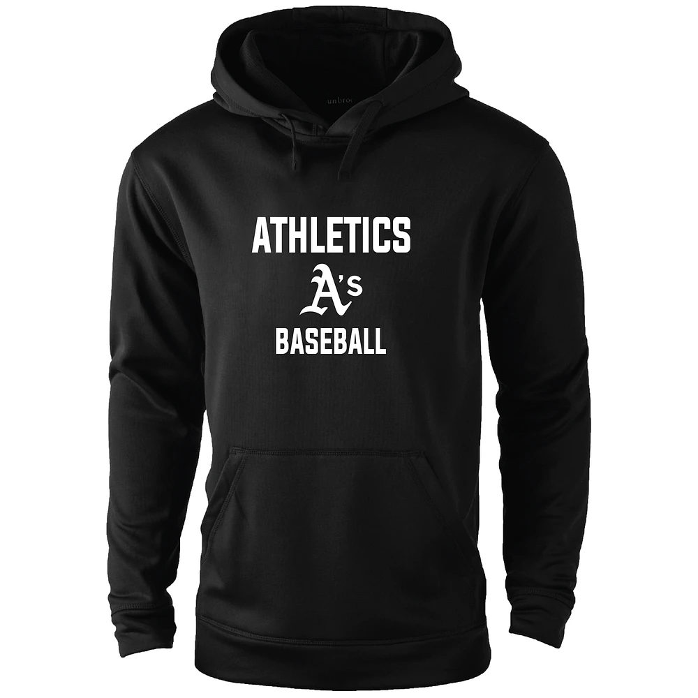 Men's Dunbrooke Black Athletics Champion Pullover Hoodie