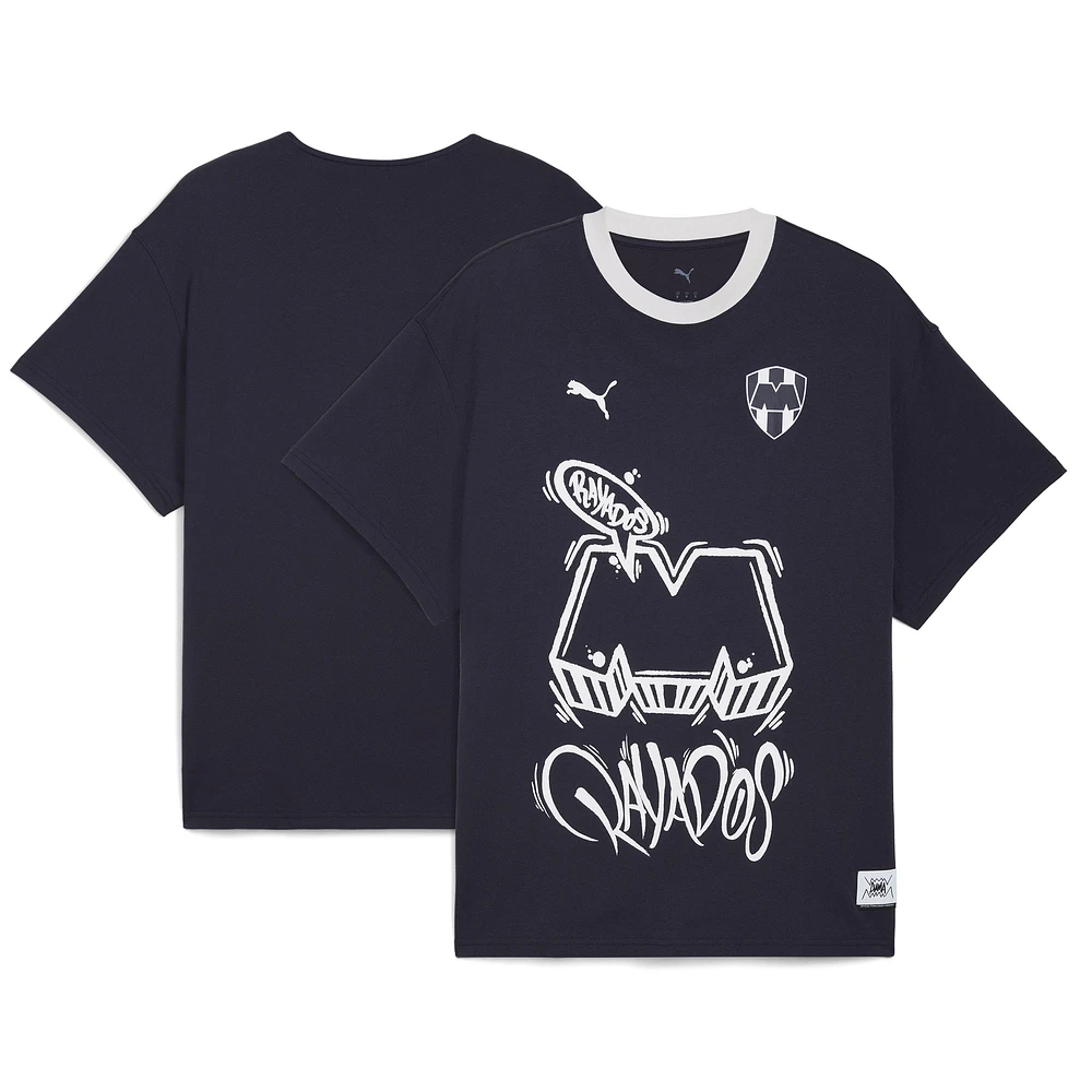 Men's Puma Navy CF Monterrey 2025 FIFA Club World Cup Hoops T-Shirt