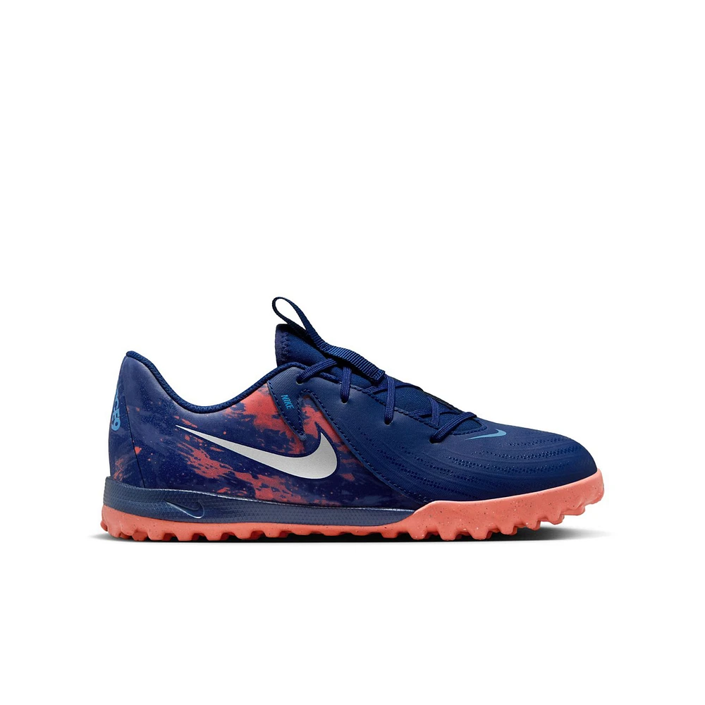 Youth Nike Blue Jr. Phantom GX 2 Academy Erling Haaland Turf Soccer Shoes