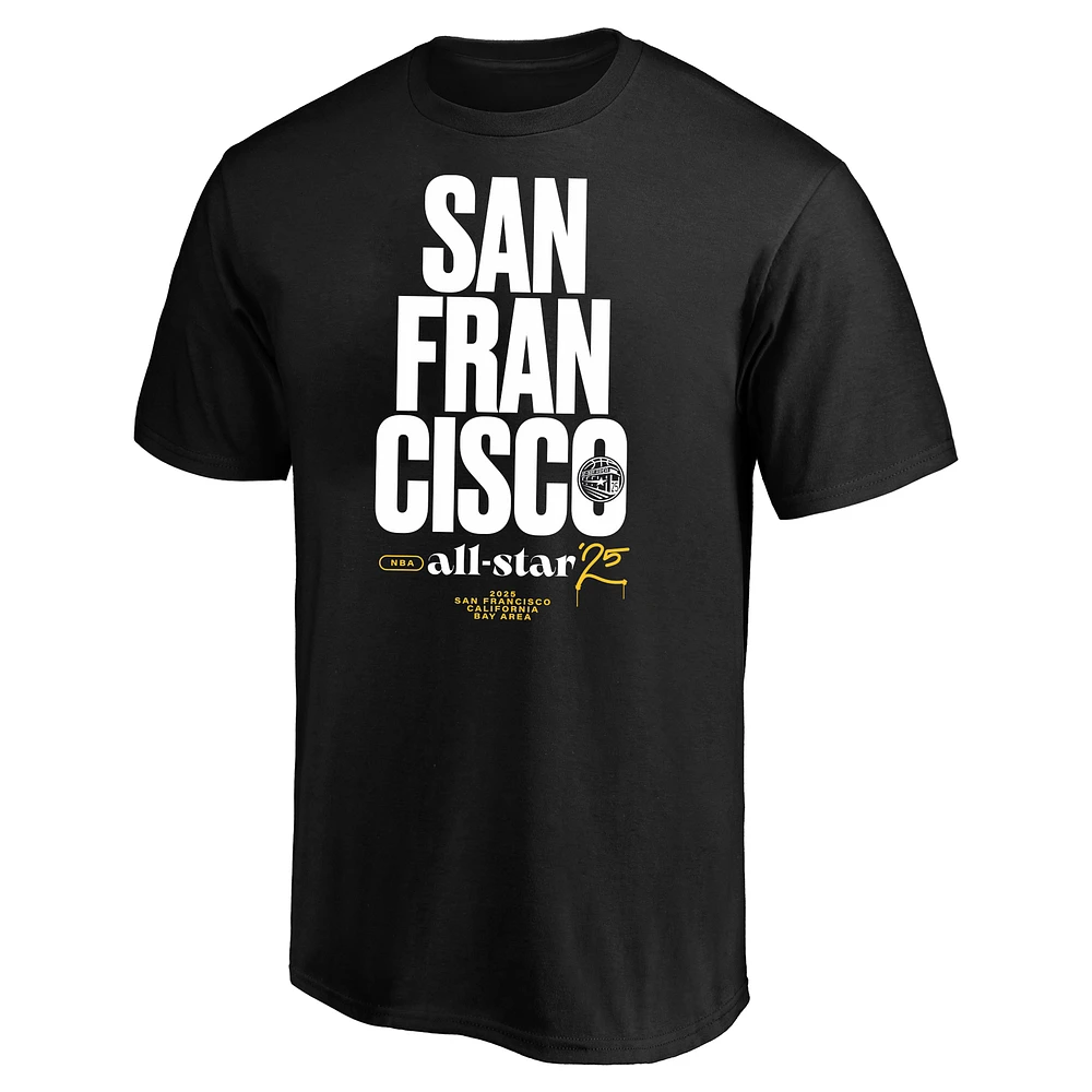 Men's Fanatics Black 2025 NBA All-Star Game Big & Tall Profile T-Shirt
