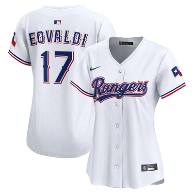 Women's Nike Nathan Eovaldi White Texas Rangers Home Limited Player Jersey
