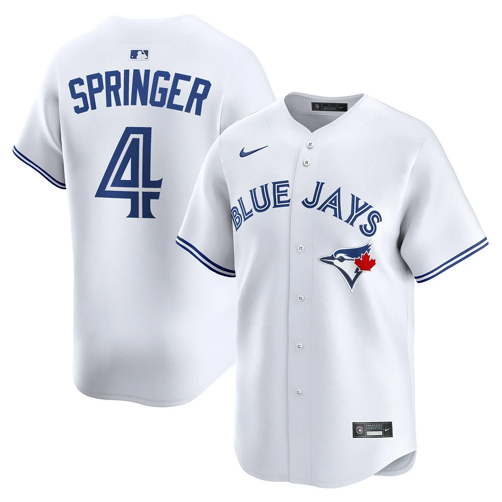 Men's Nike George Springer White Toronto Blue Jays Home Limited Player Jersey