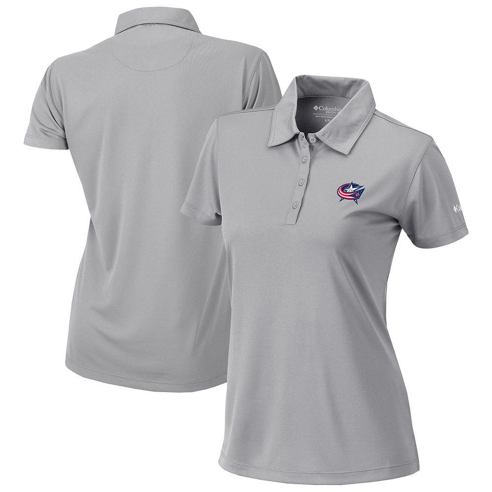 Women's Columbia Columbus Blue Jackets Omni-Wick Birdie Polo
