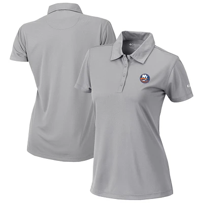 Women's Columbia Gray New York Islanders Omni-Wick Birdie Polo