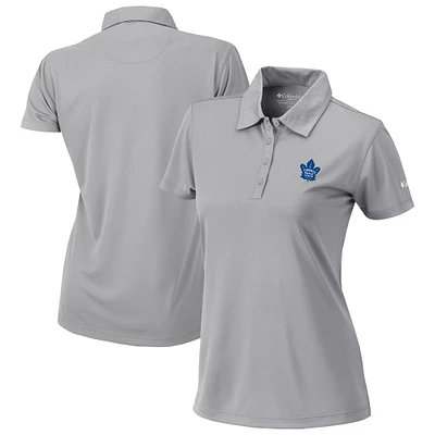 Women's Columbia Gray Toronto Maple Leafs Omni-Wick Birdie Polo
