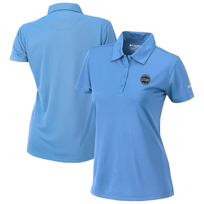 Women's Columbia Light Blue Utah Hockey Club Omni-Wick Birdie Polo