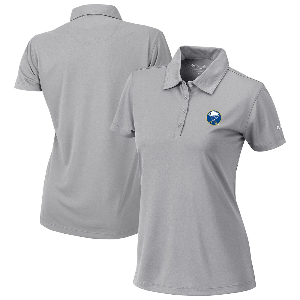 Women's Columbia Gray Buffalo Sabres Omni-Wick Birdie Polo