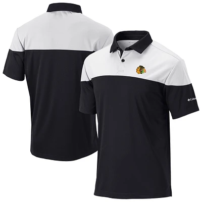 Men's Columbia /White Chicago Blackhawks Best Ball Omni-Wick Polo