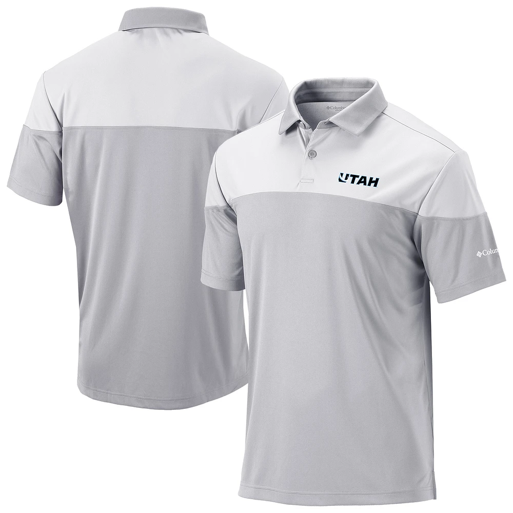 Men's Columbia /White Utah Hockey Club Best Ball Omni-Wick Polo