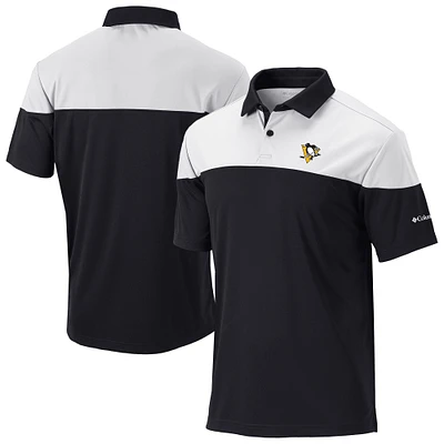 Men's Columbia /White Pittsburgh Penguins Best Ball Omni-Wick Polo