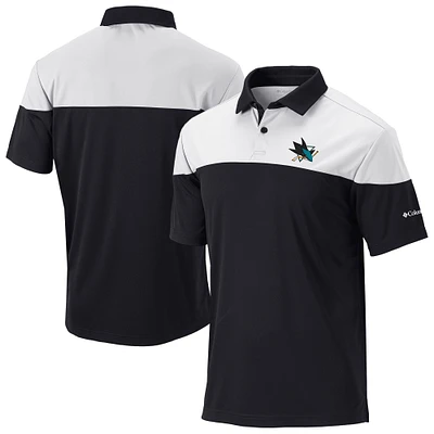 Men's Columbia /White San Jose Sharks Best Ball Omni-Wick Polo