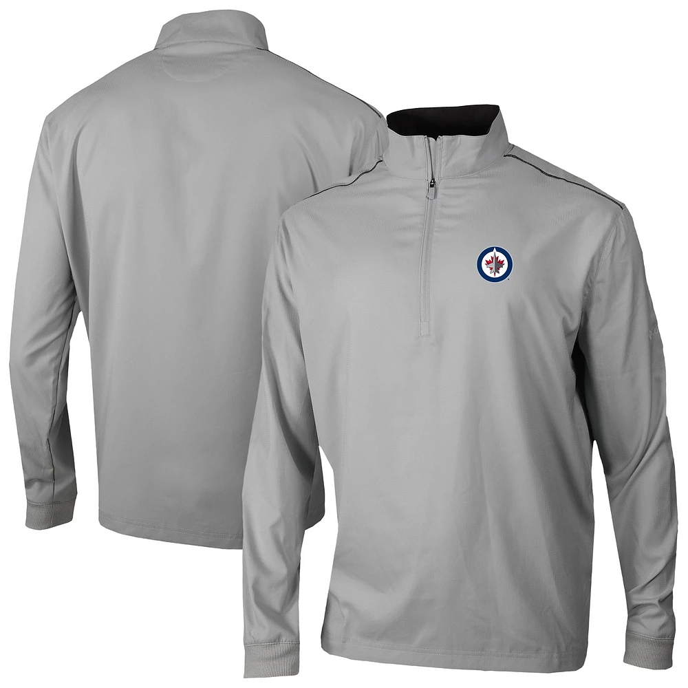 Men's Columbia Gray Winnipeg Jets Omni-Wick Bogey's Paradise Pullover Top