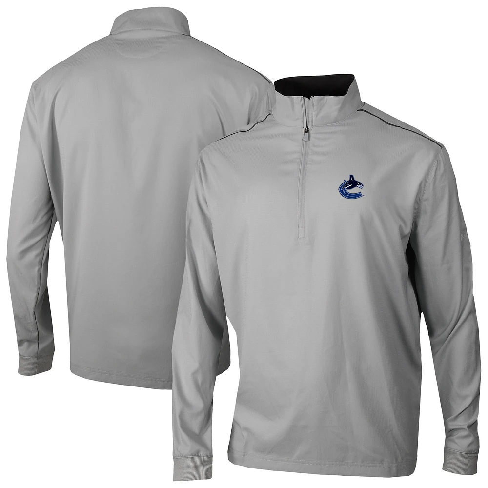 Men's Columbia Gray Vancouver Canucks Omni-Wick Bogey's Paradise Pullover Top