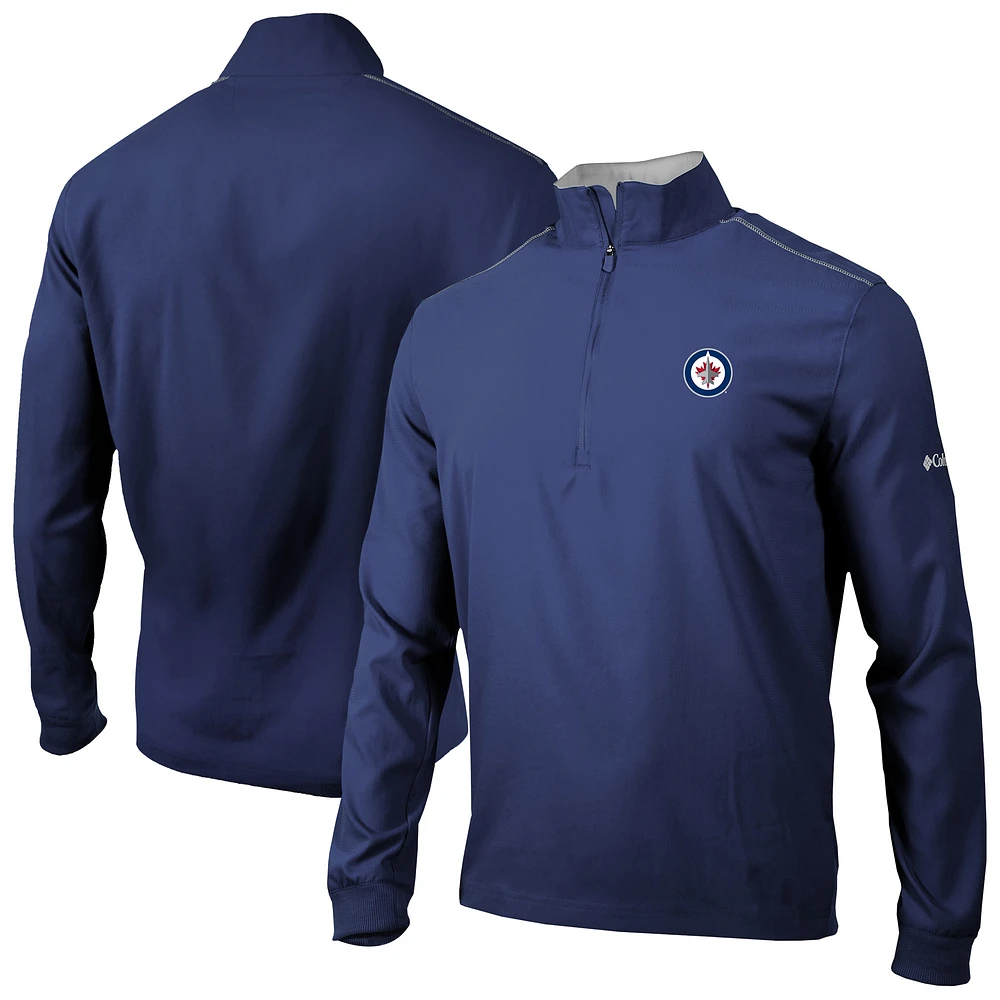 Men's Columbia Navy Winnipeg Jets Omni-Wick Bogey's Paradise Pullover Top